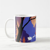 Mug Traîneau de Noël de la forêt du crépuscule Santa (Gauche)