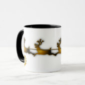 Mug Traîneau du renne d'or Vacances de Noël (Devant gauche)