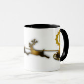 Mug Traîneau du renne d'or Vacances de Noël (Devant droit)