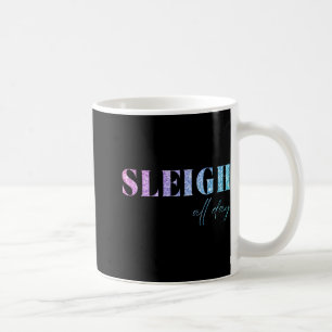 Mug Traîneau Licorne Paillettes Noël Toute La Journée