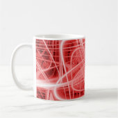 Mug Traînées de lumière rouge et blanche (Gauche)