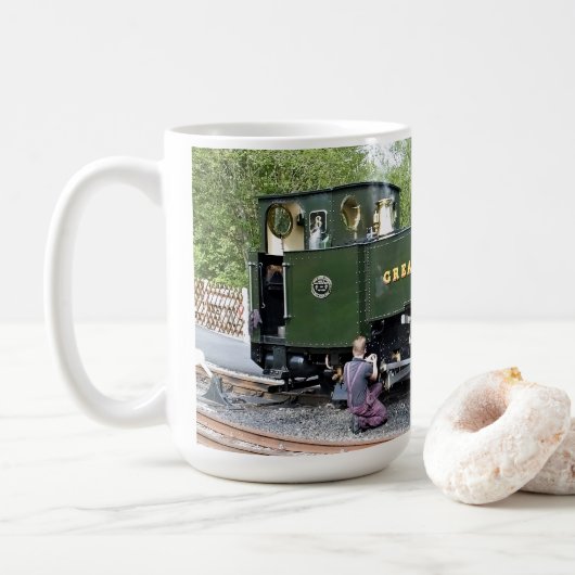 MUG TRAINS À VAPEUR (Avec donut)