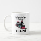 Mug Trains multiples arrêts mais une destination Train (Gauche)