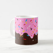 Mug Traitement au chocolat rose doux (Devant gauche)
