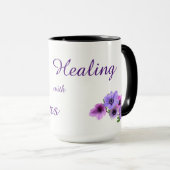 Mug Traitement avec Fleurs (Devant droit)