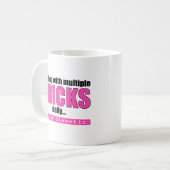 Mug Traiter avec plusieurs raccourcis quotidiens (rose (Devant gauche)