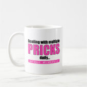 Mug Traiter avec plusieurs raccourcis quotidiens (rose (Gauche)