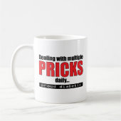 Mug Traiter avec plusieurs raccourcis quotidiens (roug (Gauche)