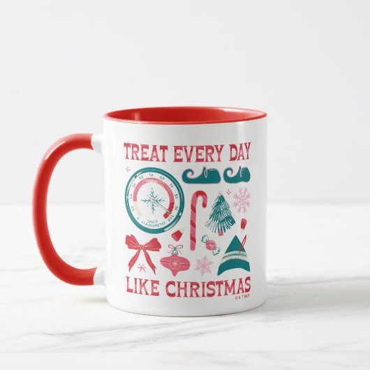 Mug Traiter chaque jour comme Noël (Gauche)