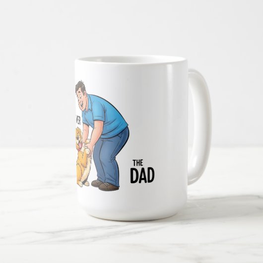 Mug Traiter Le Foie Le Caoutchouc Du Ventre Le Papa (Devant droit)