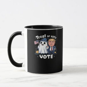 Mug Traiter Ou Voter, Trumpkin Éffrayant, Halloween Gr