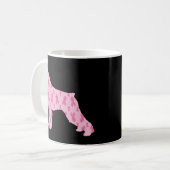 Mug Traitons le cancer Ruban Schnauzer (Devant gauche)
