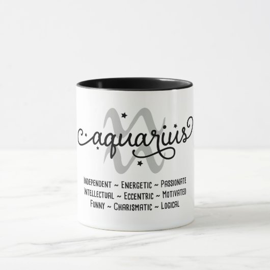 Mug Traits Aquarius Zodiac (Centre)