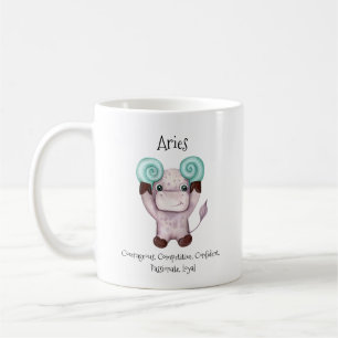Mug Traits d'aquarelle de la baie de Cute