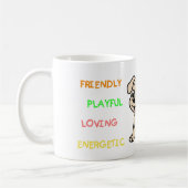 Mug Traits de Lab jaune Cartoon (Gauche)