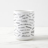 Mug Traits de l'astrologie du zodiaque Vierge Texte de (Centre)