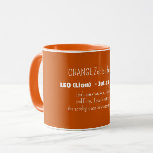 Mug Traits de personnalité du signe du zodiaque LEO