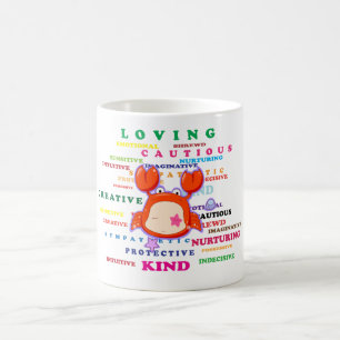 Mug Traits de signe de zodiaque de Cancer