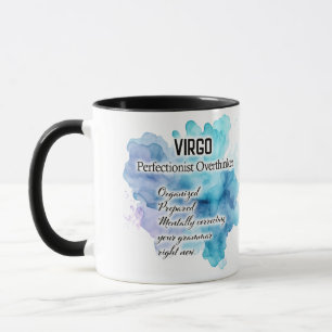 Mug Traits de signe du zodiaque mignon / Enveloppe Vie