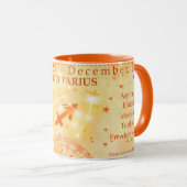 Mug Traits vintages de zodiaque Sagittarius Personnali (Devant droit)