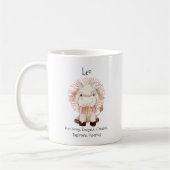 Mug Traits Zodiaques de couleur d'eau du lion de Cute (Gauche)
