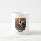 Mug Trajets de balai gratuits Halloween Sorcière Chats (Centre)