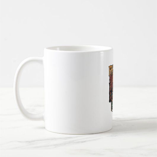 Mug Trajets de balai gratuits Halloween Sorcière Chats (Gauche)