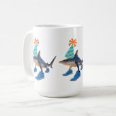 Mug Tralalero Tralala requin Casquette d'anniversaire (Devant gauche)