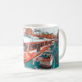 Mug Tramway de style vintage, probablement inspiré par (Devant droit)
