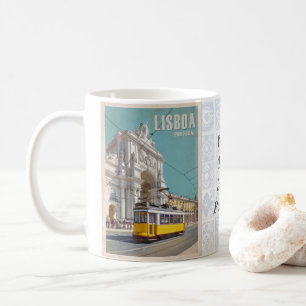 Mug Tramway Jaune, Arc De Rue Augusta. Lisbonne, Portu