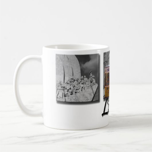 Mug Tramway jaune de Lisbonne (Gauche)