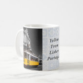 Mug Tramway jaune de Lisbonne. Arche de la rue Augusta (Devant gauche)