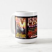 Mug Tranchant de zodiaque de Taureau de Bélier grande (Devant gauche)