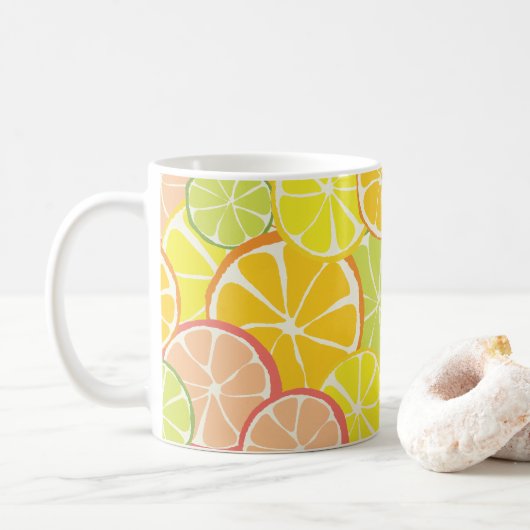 Mug Tranche de Citron d'Été (Avec donut)