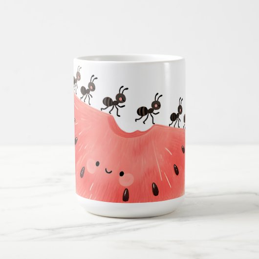 Mug Tranche de pastèque aux fourmis mignonnes (Centre)
