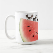 Mug Tranche de pastèque aux fourmis mignonnes (Gauche)