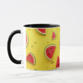 Mug tranche de pastèque mignonne fruits de dessin  (Gauche)