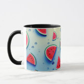Mug tranche de pastèque mignonne fruits de dessin  (Gauche)