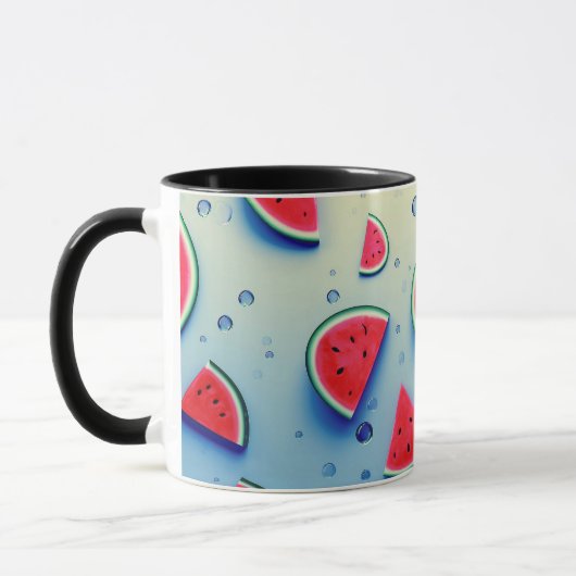Mug tranche de pastèque mignonne fruits de dessin (Gauche)