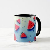 Mug tranche de pastèque mignonne fruits de dessin  (Devant droit)