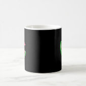 Mug Tranche de pastèque mignonne mordue avec des coeur (Centre)