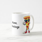 Mug Tranche de Pizza Danseuse Un Design Ludique et Dél (Devant droit)