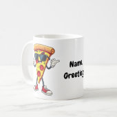 Mug Tranche de Pizza Danseuse Un Design Ludique et Dél (Devant gauche)