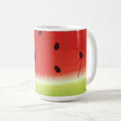 Mug Tranche géante de pastèque à l'aquarelle mignonne  (Devant droit)