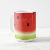 Mug Tranche géante de pastèque à l'aquarelle mignonne  (Devant gauche)