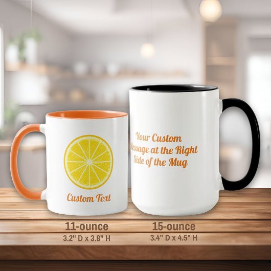 Mug tranche orange