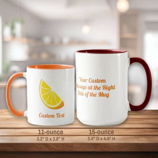Mug tranche orange