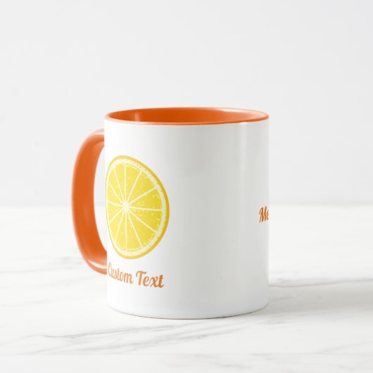 Mug tranche orange (Devant gauche)