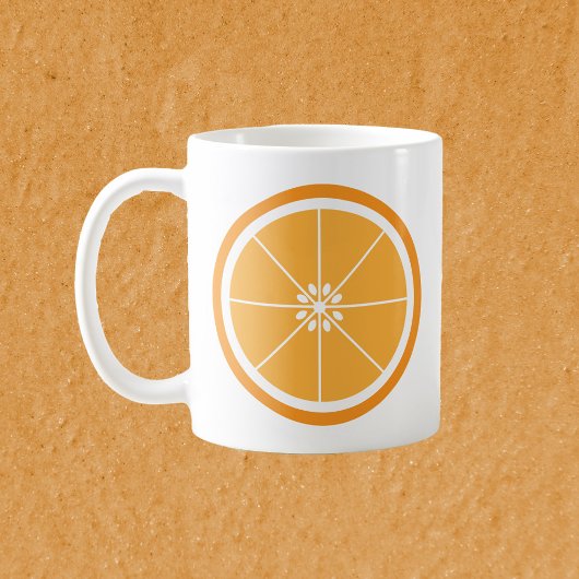 Mug Trancher d'agrumes de fruits orange