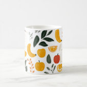 Mug Tranches de bananes, de pommes et d'oranges.  (Centre)